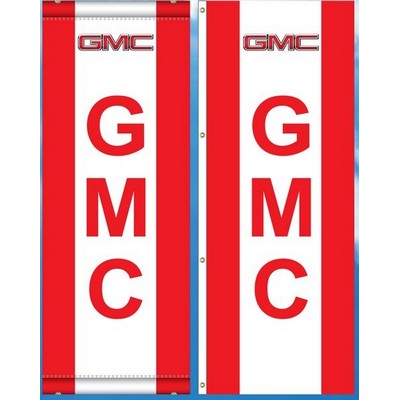 18 Oz. (3' x 8') Reinforced Custom Vinyl 2-Sided Drapes & Vertical Stripes