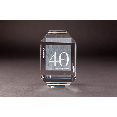 Crystal Faberge Award (2 3/4 x 2 3/4 x 4 1/2")