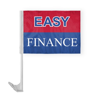 Easy Finance Car Flags 12x16 inch