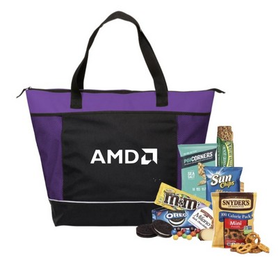 Shoppers Cooler Tote with Snacks
