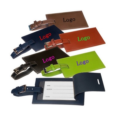 Leather Luggage Tag with Name Card