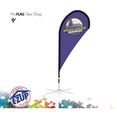 ProFlag™ 9' Tear Drop Flag w/Ground Stake, Pole, & Storage Bag