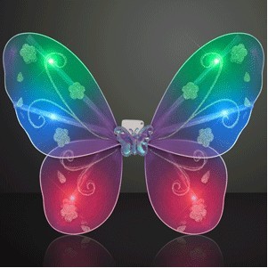 Blinking Purple LED Fairy Wings - BLANK