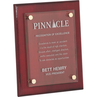 Rosewood Brown Flying High Plaque (10½"x 13")