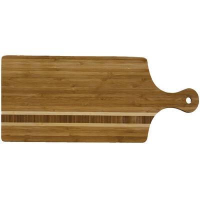 Bamboo Large Inlay Bread Board with Handle
