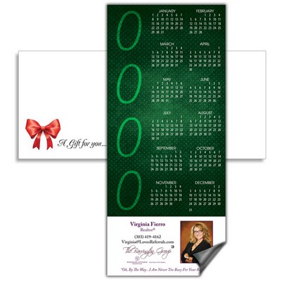 Magnetic Calendar with Envelope - Green