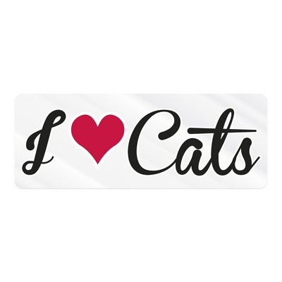 Rectangle Sticker | Round Corners | 3" x 8" | Clear Static | Static Back | Screen