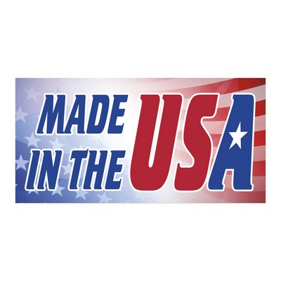 Rectangle Sticker | Square Corner | 4" x 8" | White Static | Static Back | Digital