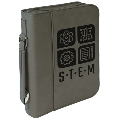 Gray Leatherette Book Cover (7.5" x 10.75")