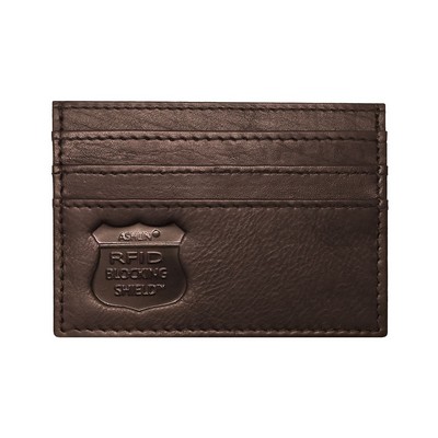 Ashlin® Designer Lorello Expresso Brown RFID Blocking Card Caddy