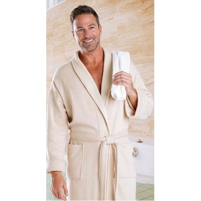 Kimono Collar Jersey Bathrobe