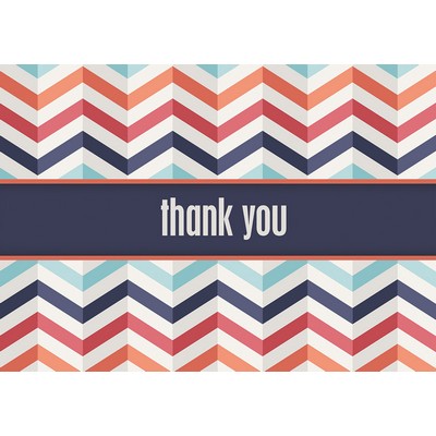 Zig Zag Thank You Cards
