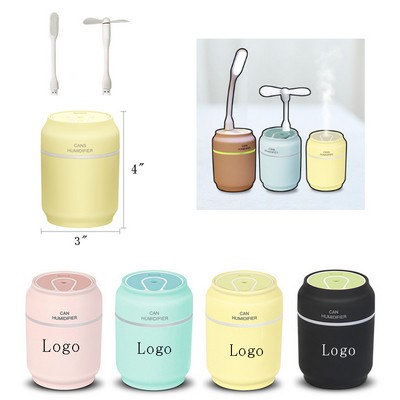 Multifunction 3" 1 Portable USB Can Shape Humidifier