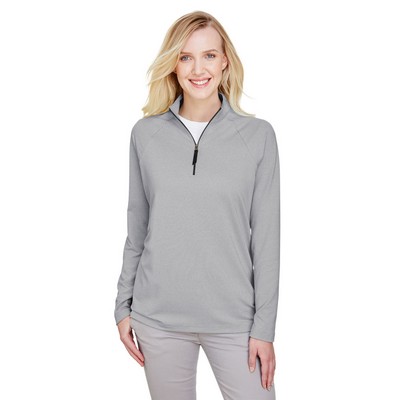 Devon and Jones® Women's CrownLux Performance® Clubhouse Quarter-Zip Pullover Sweater