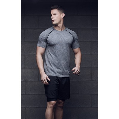 Men's Seamless Technical Performance Short Sleeve Sport Shirt