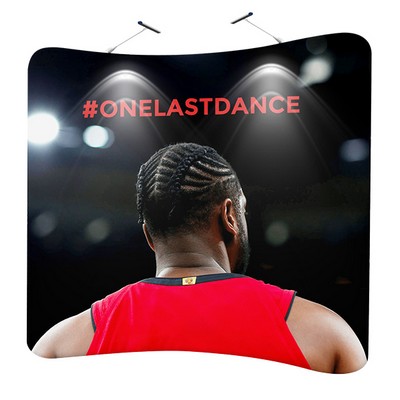 8' Curved Tension Fabric Backdrop Graphic Kit