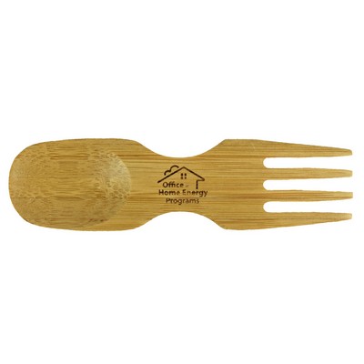 Mini Bamboo Fork And Spoon Combo