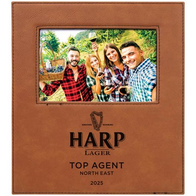 Leatherette Frame Holds 4 x 6 (Rawhide)