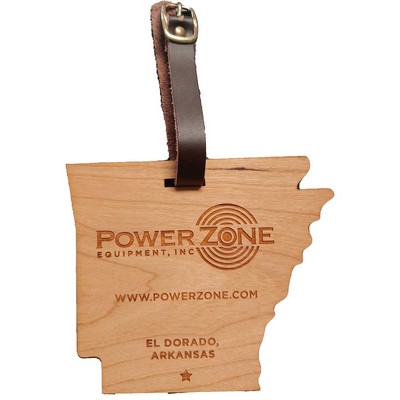 Hardwood State Luggage Tags