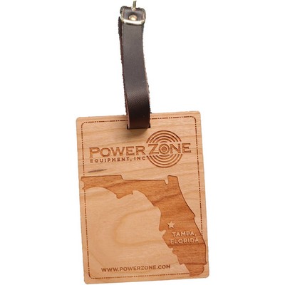 Hardwood State Luggage Tags