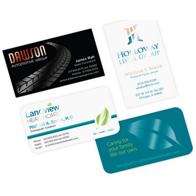 Full Color Specialty Spot Gloss Front & Back Business Cards (2 Sided)
