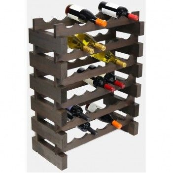Modularack® Stained Brown 36 Bottle Wine Tower Rack