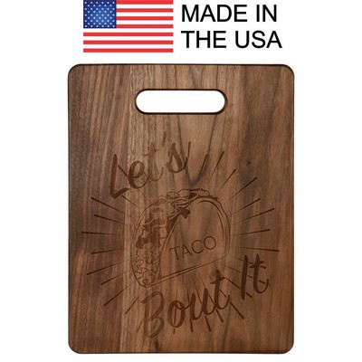 11 1/2" x 8 3/4" Walnut Cutting Board MADE IN THE USA!