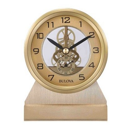 Bulova® Golden Eye Desk Clock