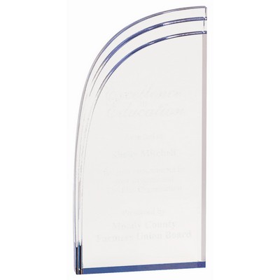 4" x 8" Blue Wave Acrylic