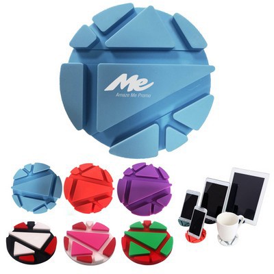 2-in-1 PVC Coasters/ Phone Stand