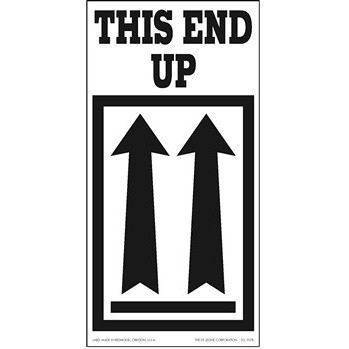 This End Up Labels - 4" x 8"