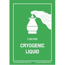Cryogenic Liquid Handling Paper Labels - 3"x 4.25"