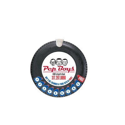 Key Ring & Full Color Punch Tag - Single Tire