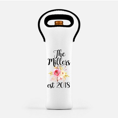 Neoprene Wine Bottle Cooler (Full Color Sublimated / Solid Colored)