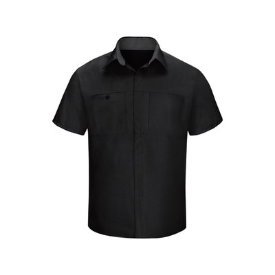 Red Kap Shirts - Men's Short Sleeve Performance Plus Shop Shirt