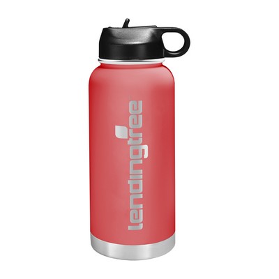 32 Oz. Red Tahoe Drinkware Beverage Bottle