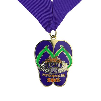 Zinc Alloy Imitation Cloisonn? Medal