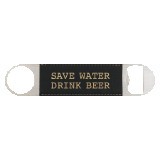 Black/Gold Laserable Leatherette Bottle Opener