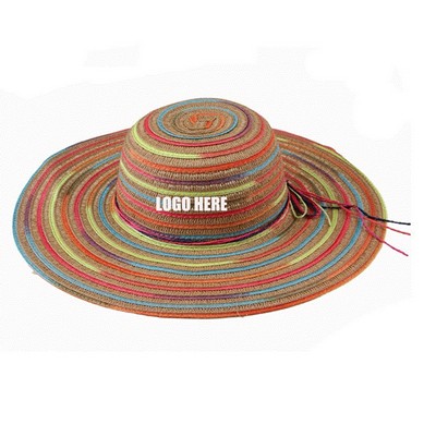 7 Color Thread Handmade Straw Hat