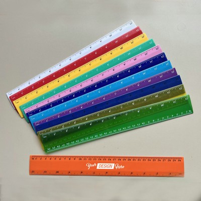 Custom 12" Plastic Ruler