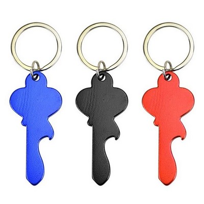 Key Shape Opener Keychain