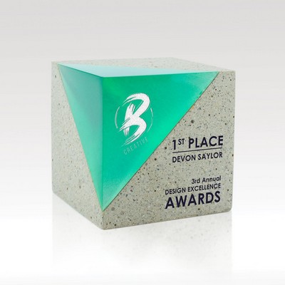 Cube Award Resin Concrete - Atlas