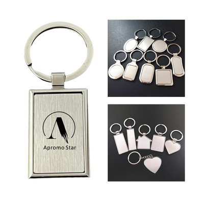 Rectangle Metal Keychain