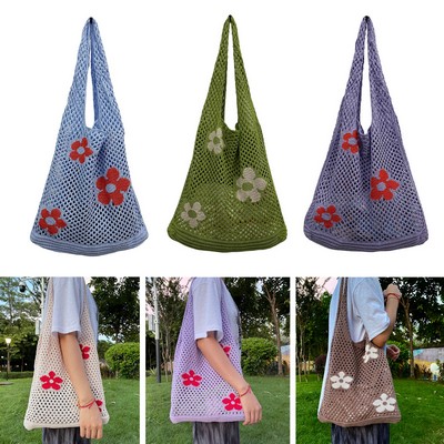 Crochet Tote Bag Fairycore Hobo Bag