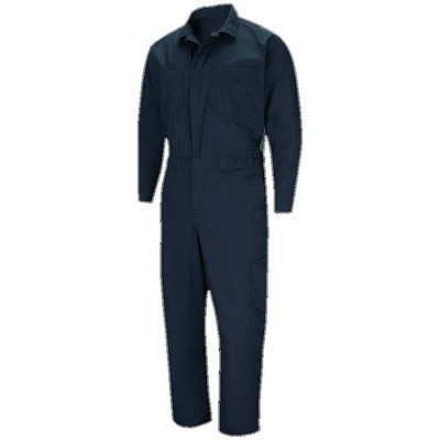 Red Kap™ Men's Performance Plus Lightweight Coverall w/OilBlok Technology - Navy Blue/Charcoal Gray