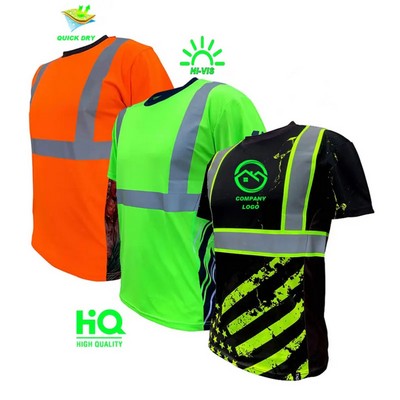 Premium Hi Vis ANSI Class 2 Safety Shirt