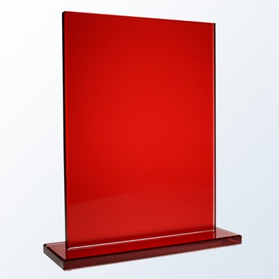 Jade Glass Red Honorary Square Award