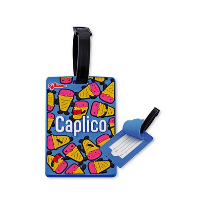 PVC Bag Tag W/Security Flap . Up to 3-1/2 "