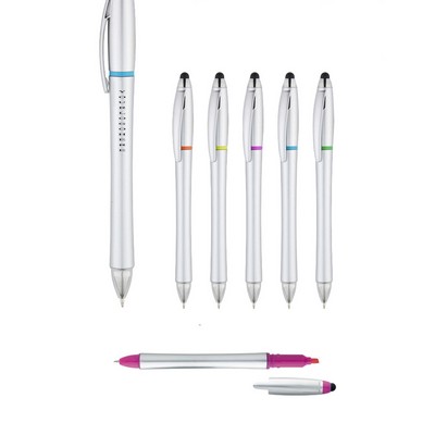 3-in-1 Pen Highlighter Stylus Combo