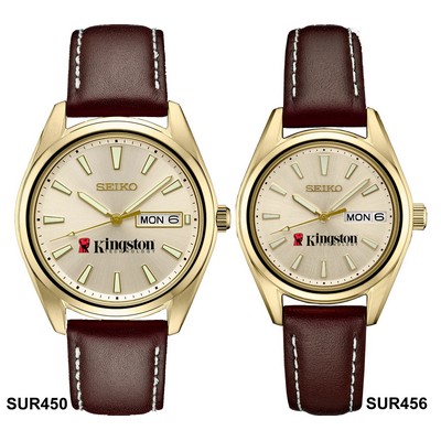 Seiko Ladies Leather Strap Watch